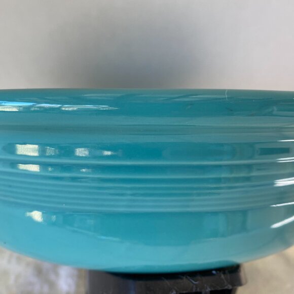 POST 1986 - RETIRED TURQUOISE COLOR FIESTA 2 QUART EXTRA LARGE SERVING BOWL NEW - Picture 3 of 6